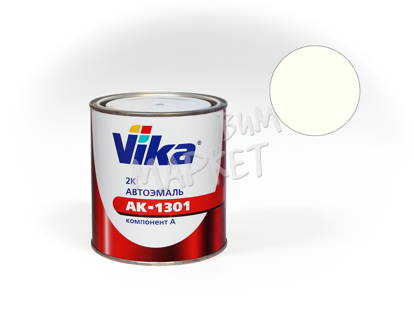 040 белая акриловая автоэмаль АК-1301 VIKA (0,85кг)
